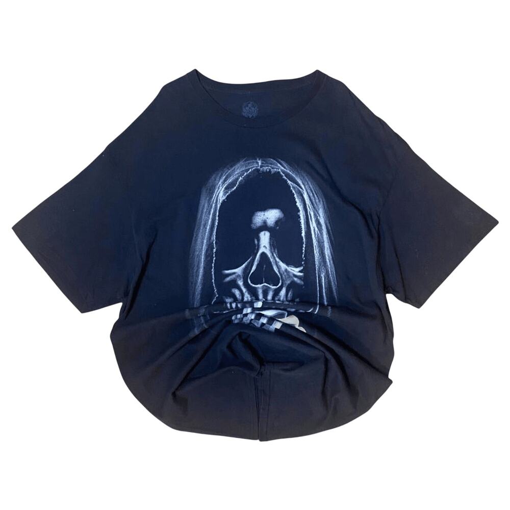Y2K Spirit Grim Reaper Skull T Shirt Black XL